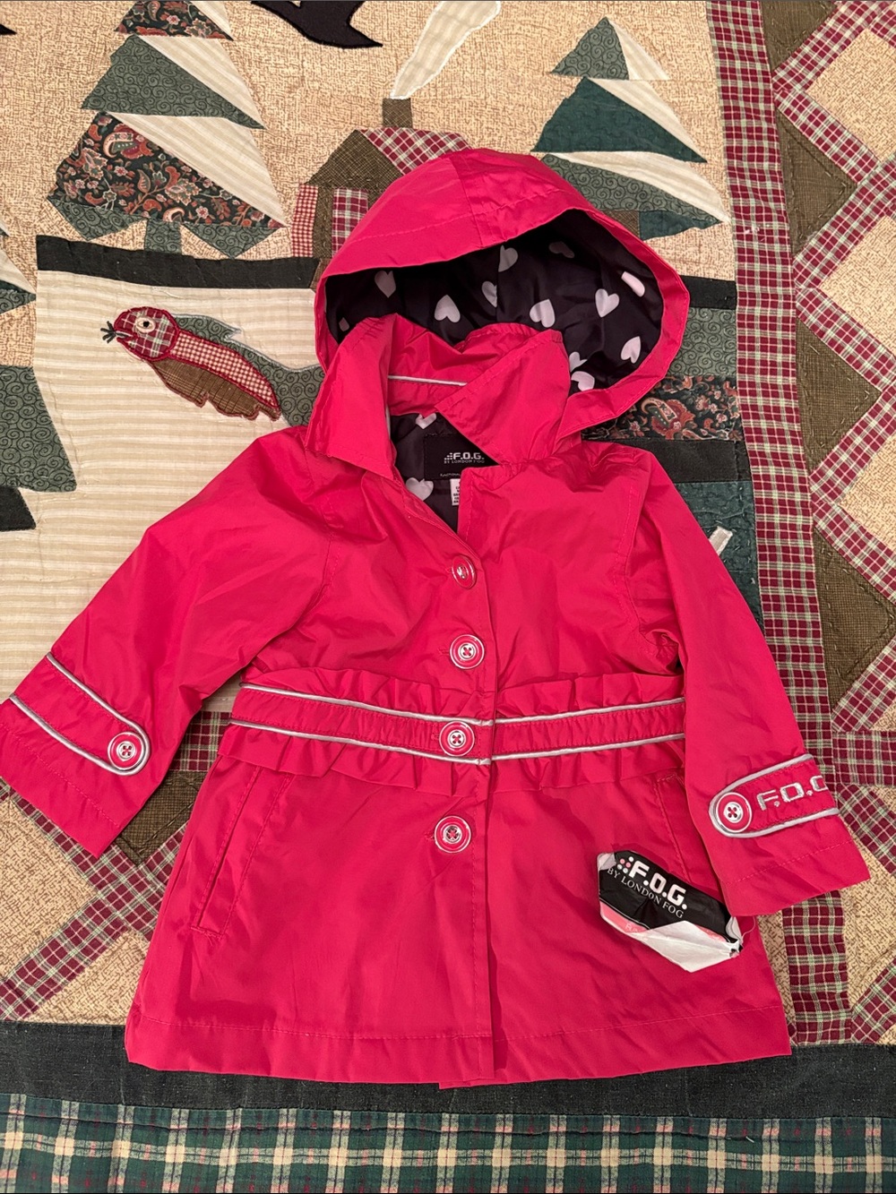 F.O.G by London Fog girls rain jacket